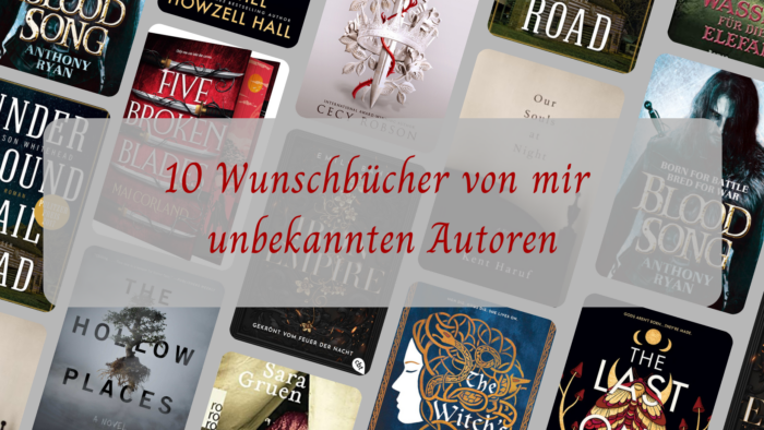10 Wunschbücher von mir unbekannten Autoren - TTT 90