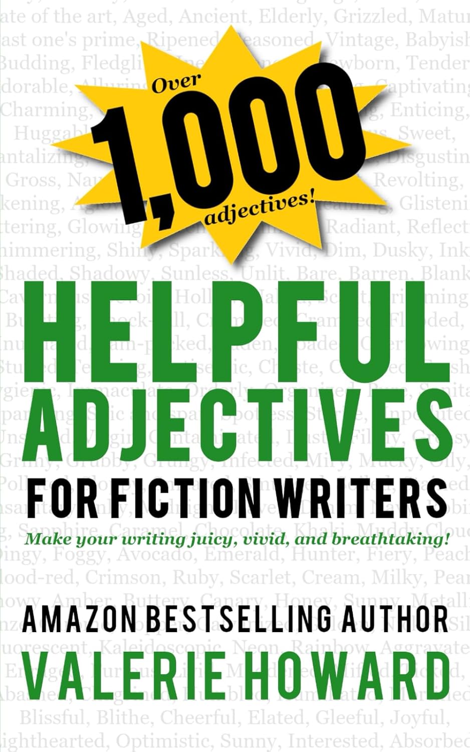 Indie Author Resources 3 - Helpful Adjectives for Fiction Writers