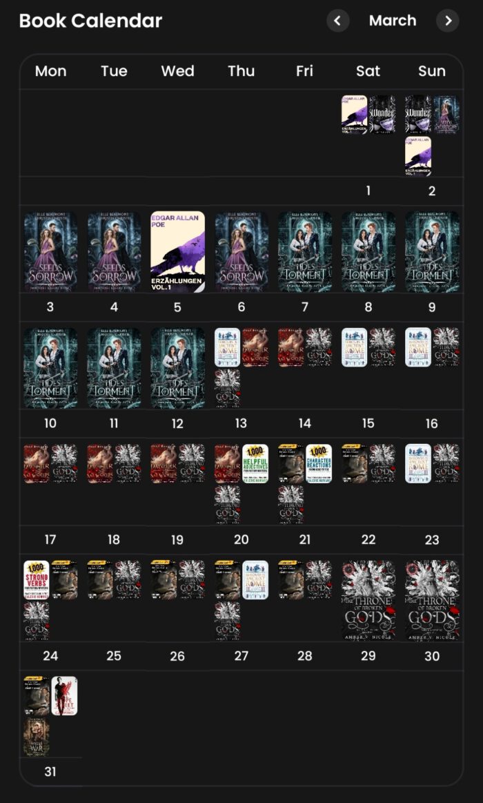 März 2025 Lesekalender