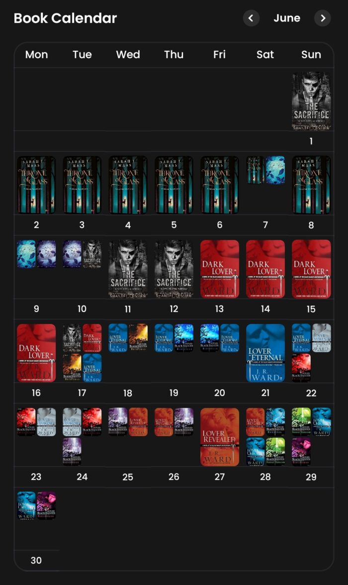 Juni 2025 Lesekalender